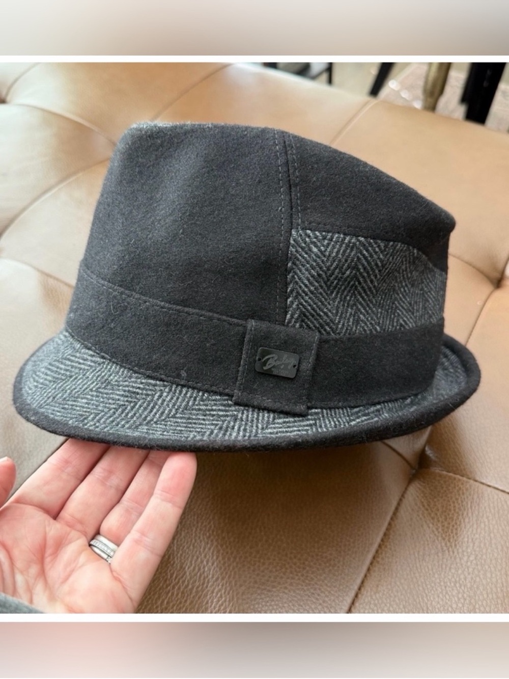 Bailey Of Hollywood Two-Tone Gray Wool Fedora EUC